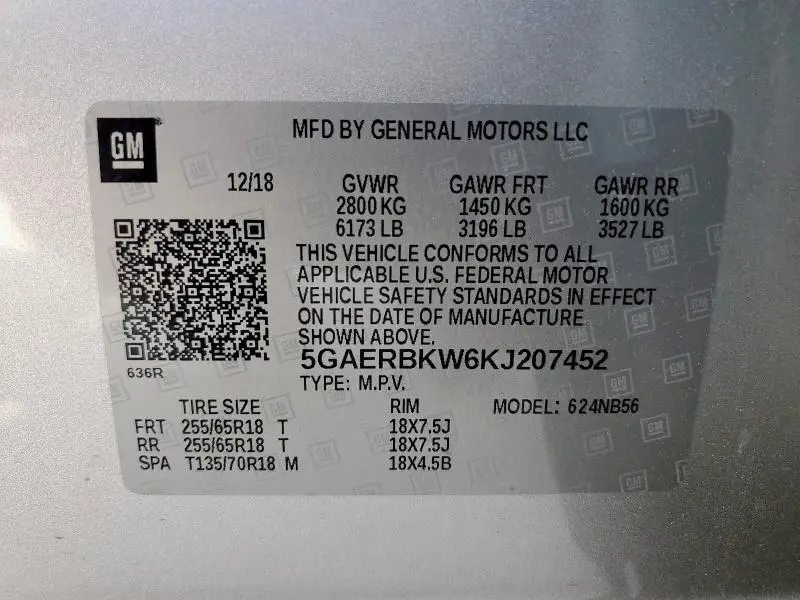 2019 BUICK ENCLAVE ESSENCE  