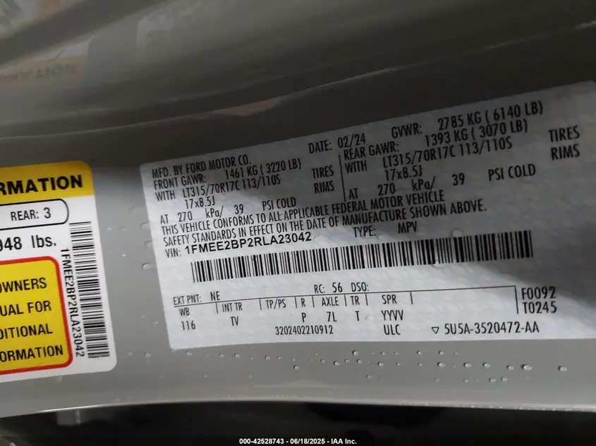 2024 FORD BRONCO WILDTRAK