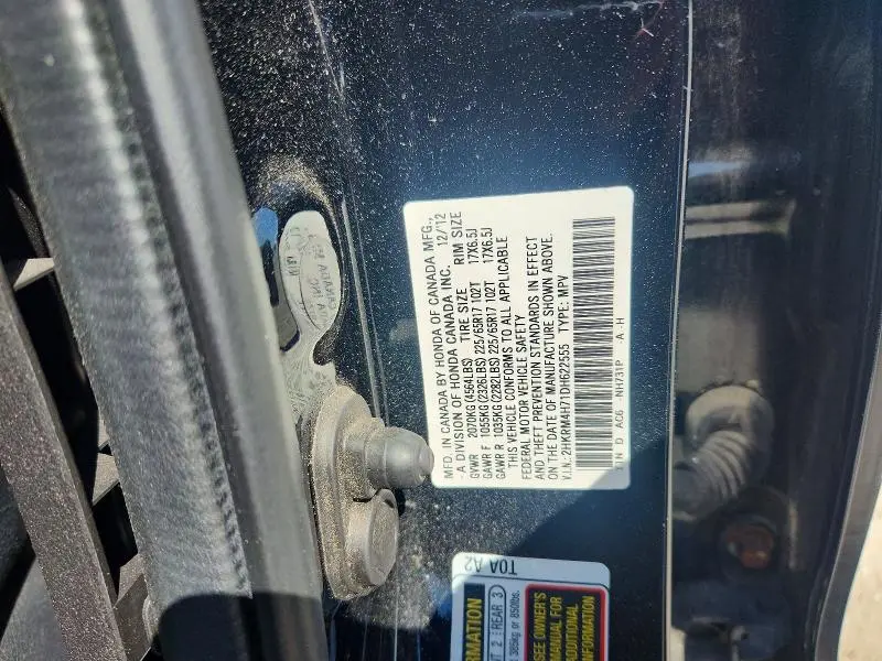 2013 HONDA CR-V EXL  