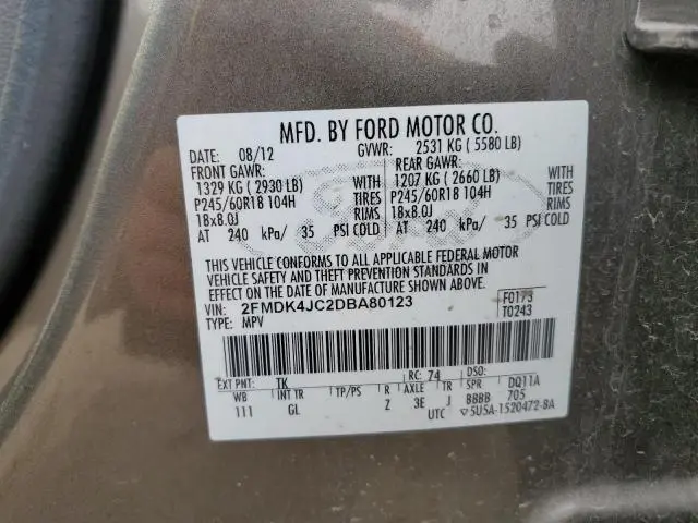 2013 FORD EDGE SEL  