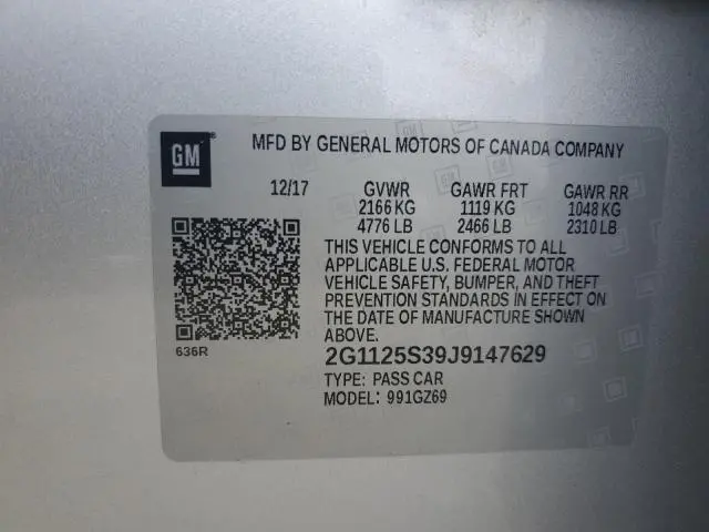2018 CHEVROLET IMPALA PREMIER  