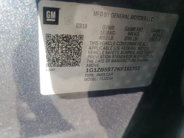 2019 CHEVROLET MALIBU LS  