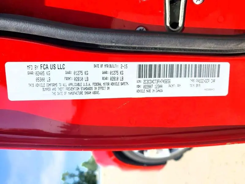 2015 DODGE CHARGER R  