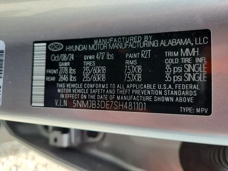 2025 HYUNDAI TUCSON SEL  