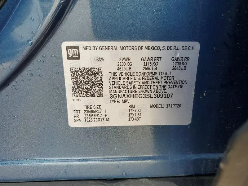 2025 CHEVROLET EQUINOX LT  