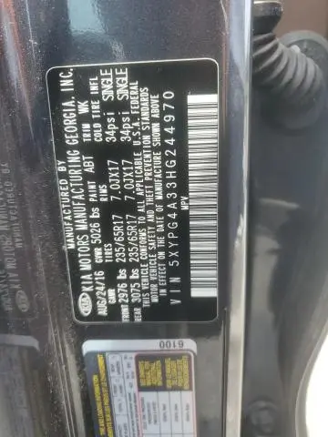 2017 KIA SORENTO LX  