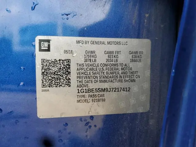 2018 CHEVROLET CRUZE LT  