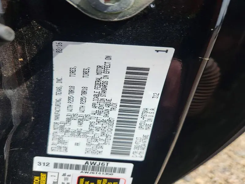 2016 TOYOTA TUNDRA CREWMAX SR5  