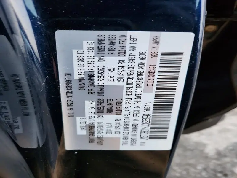 2018 MAZDA CX-9 GRAND TOURING  