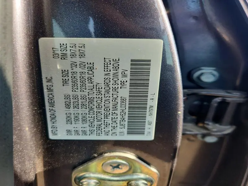 2017 ACURA RDX TECHNOLOGY  