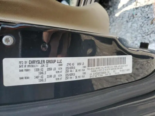 2012 DODGE GRAND CARAVAN SE  