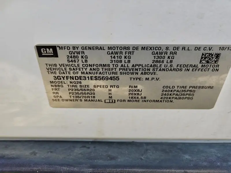 2014 CADILLAC SRX PREMIUM COLLECTION  