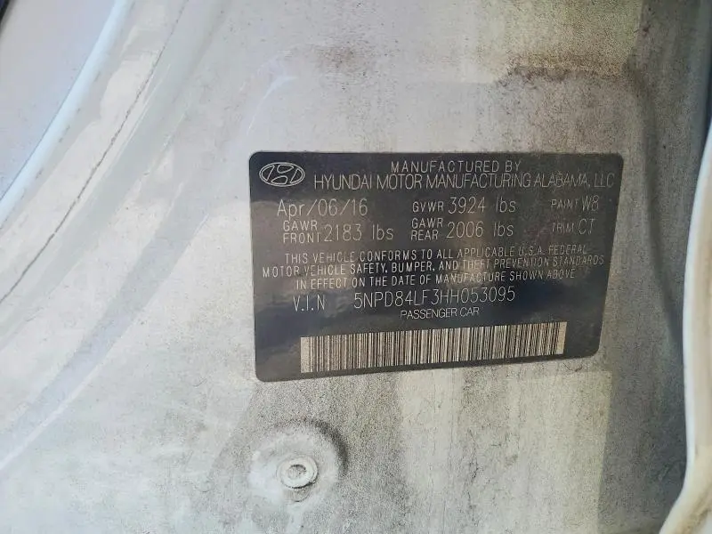 2017 HYUNDAI ELANTRA LIMITED  