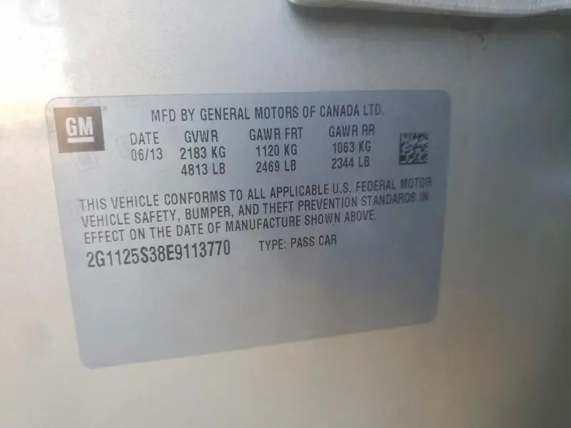 2014 CHEVROLET IMPALA LT  