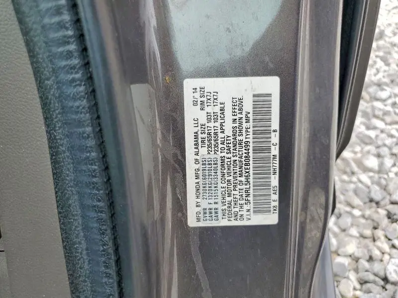 2014 HONDA ODYSSEY EXL  