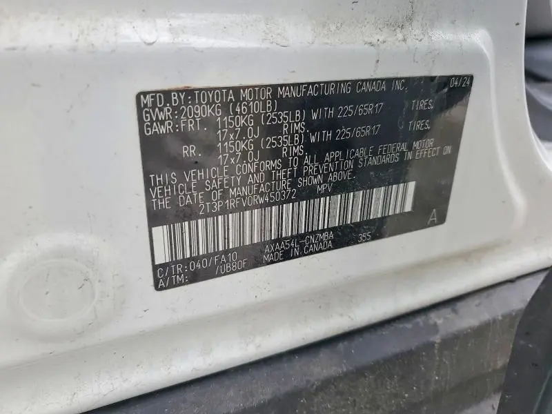 2024 TOYOTA RAV4 XLE  