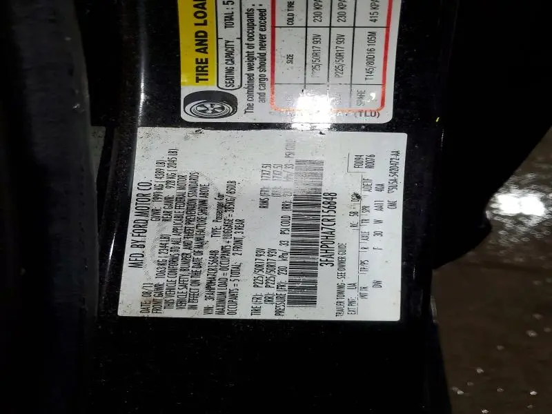2012 FORD FUSION SE  
