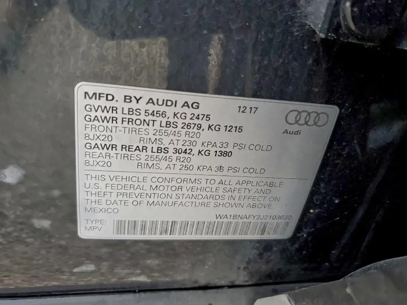 2018 AUDI Q5 PREMIUM PLUS  