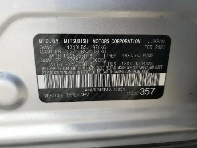 2021 MITSUBISHI OUTLANDER SPORT ES  