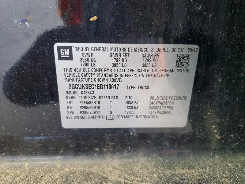 2014 CHEVROLET SILVERADO K1500 LTZ  