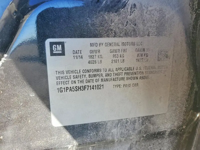 2015 CHEVROLET CRUZE LS  