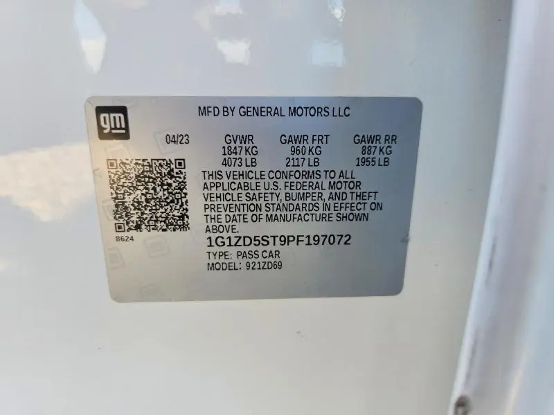 2023 CHEVROLET MALIBU LT  