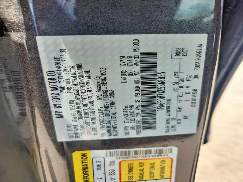 2014 FORD FUSION SE  