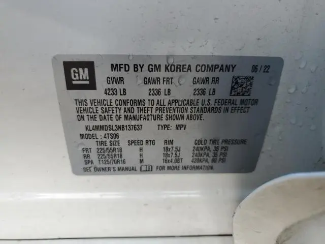 2022 BUICK ENCORE GX SELECT  