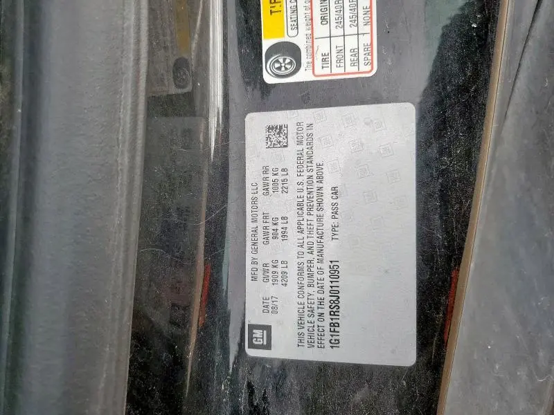 2018 CHEVROLET CAMARO LT  