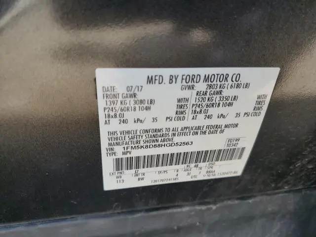 2017 FORD EXPLORER XLT  