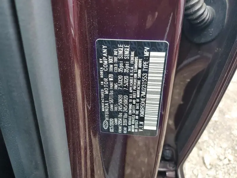 2021 HYUNDAI PALISADE LIMITED  
