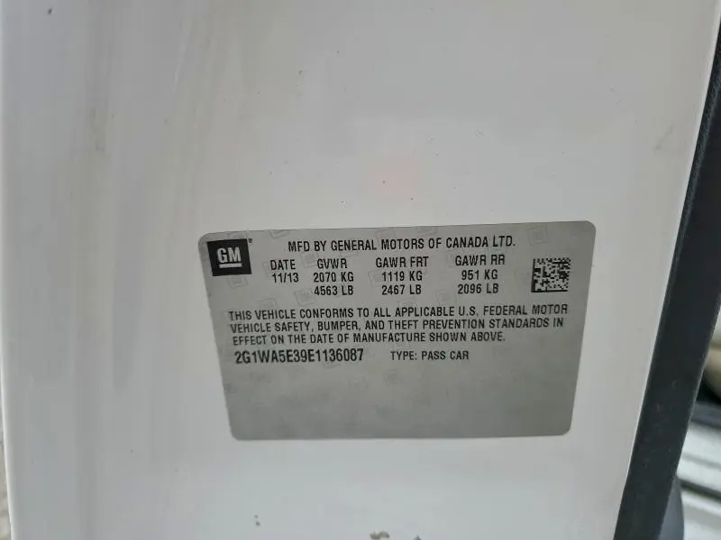 2014 CHEVROLET IMPALA LIMITED LS  