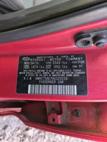 2017 HYUNDAI ACCENT SE