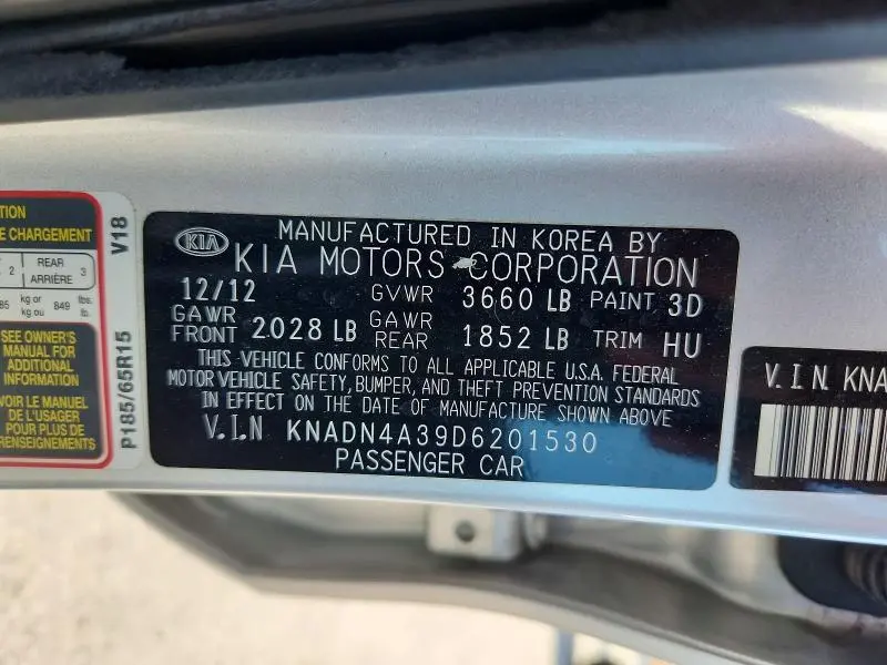 2013 KIA RIO EX  