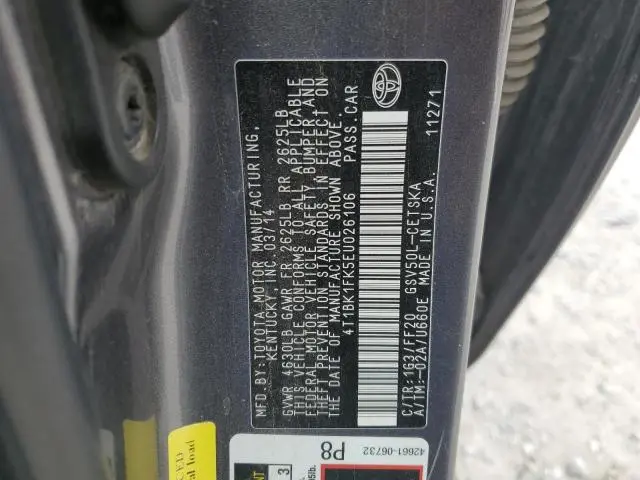 2014 TOYOTA CAMRY SE  