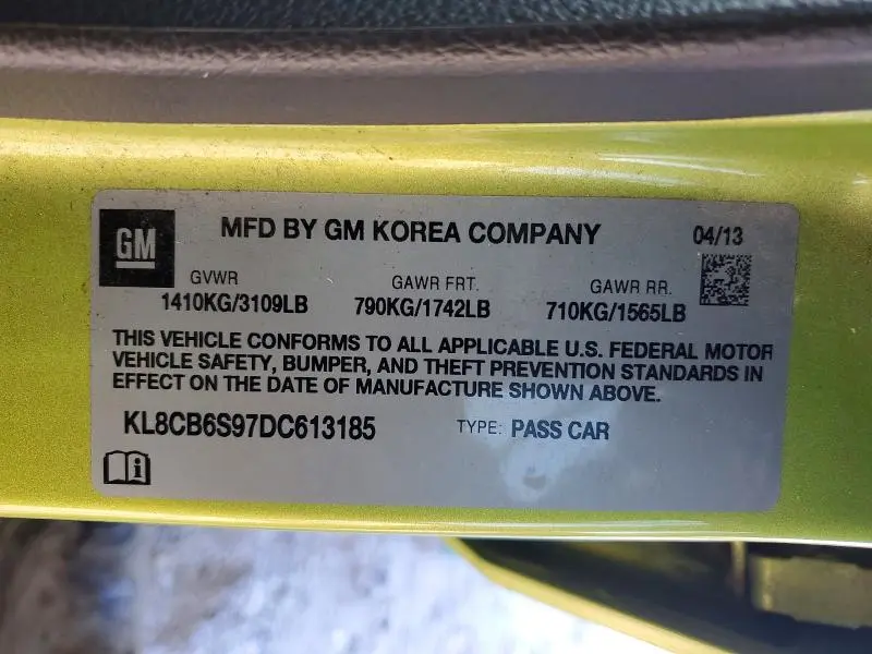 2013 CHEVROLET SPARK LS  