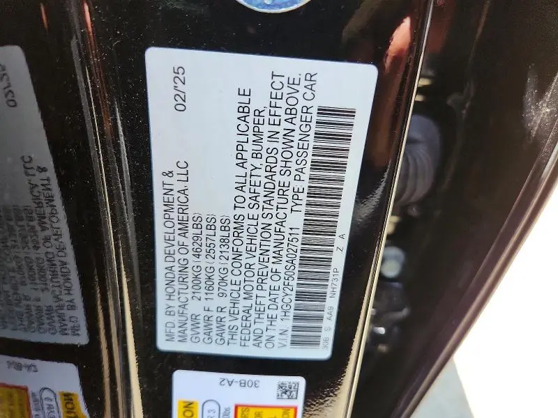 2025 HONDA ACCORD HYBRID SPORT  