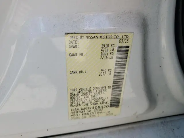 2015 NISSAN ALTIMA 2.5  