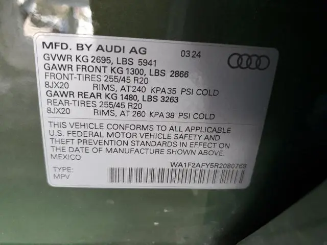 2024 AUDI Q5 E PRESTIGE 55  