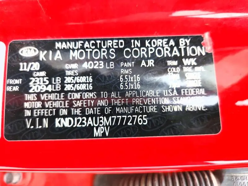2021 KIA SOUL S  