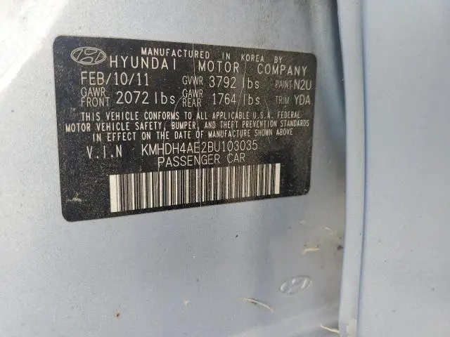 2011 HYUNDAI ELANTRA GLS  