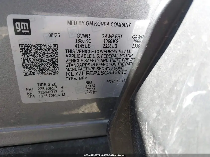 2025 CHEVROLET TRAX FWD LS