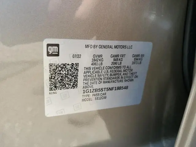 2022 CHEVROLET MALIBU LS  