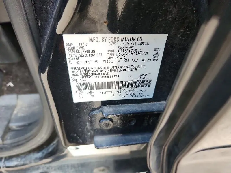 2014 FORD F350 SUPER DUTY  