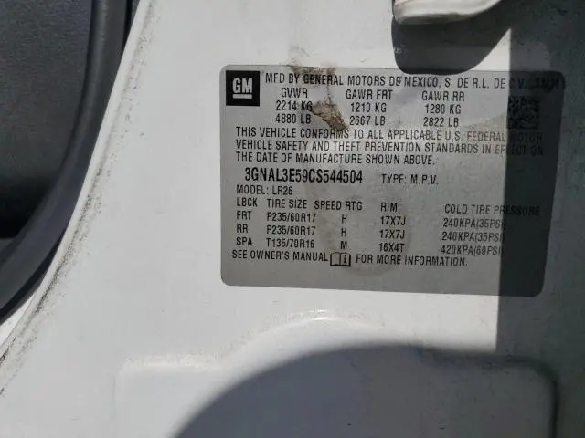 2012 CHEVROLET CAPTIVA SPORT  