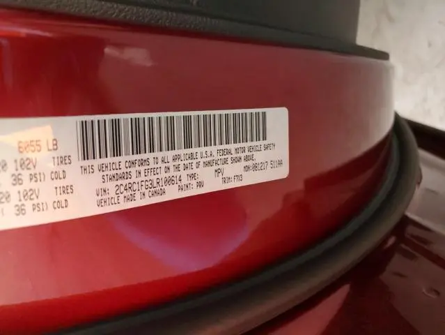 2020 CHRYSLER PACIFICA TOURING  