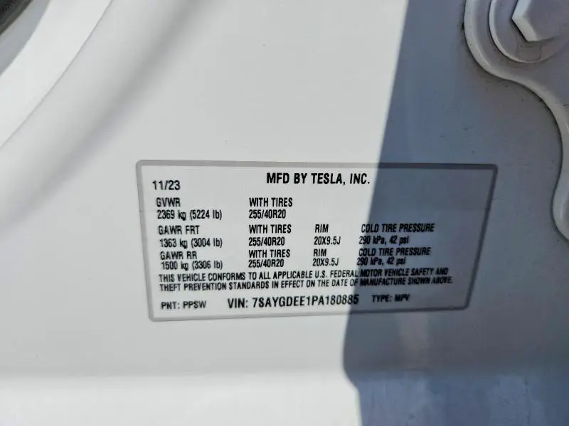 2023 TESLA MODEL Y   