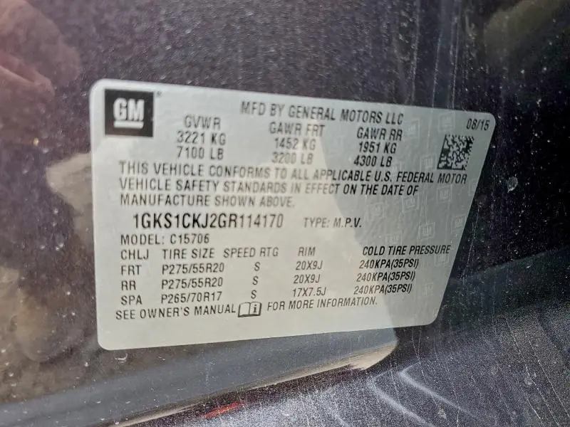 2016 GMC YUKON DENALI  