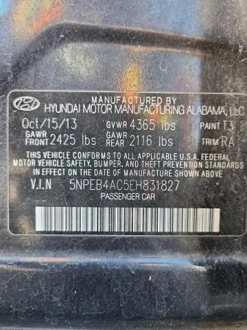 2014 HYUNDAI SONATA GLS  