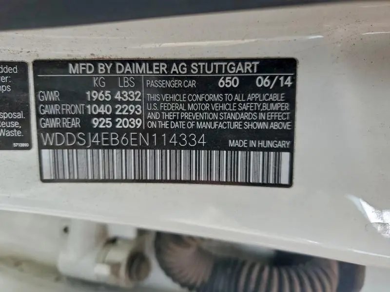 2014 MERCEDES-BENZ CLA 250  